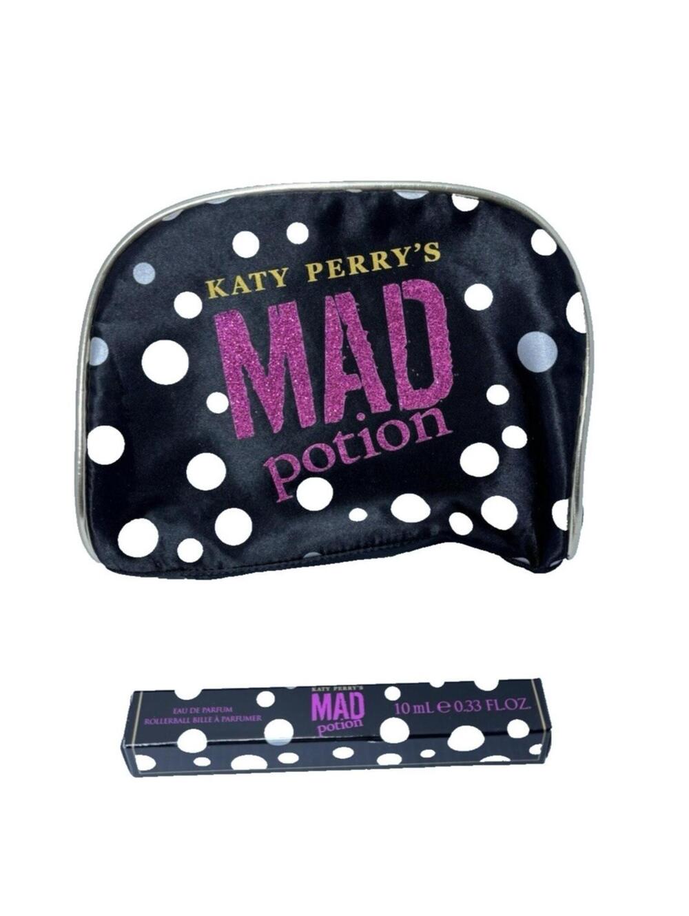 Katy Perry Mad Potion Eau De Parfum 10ml Rollerball w Cosmetic Case Brand New